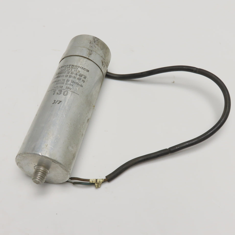 Arcotronics C.87.6CG3 130uF 330VAC Motor Run Capacitor 50/60Hz