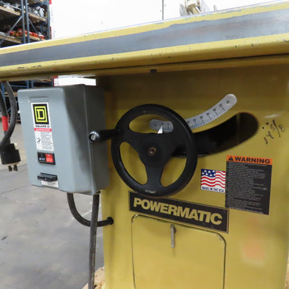 Powermatic 66-TA 10" Tilting Arbor Table Saw 45° Bevel 208-230/480V 3Ph 5Hp