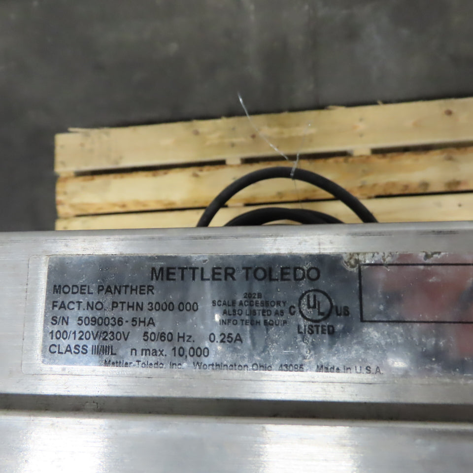 Mettler Toledo PTHN 3000 000 Panther Digital Floor Scale 120V 1Ph (Parts/Repair)