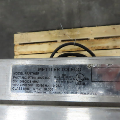 Mettler Toledo PTHN 3000 000 Panther Digital Floor Scale 120V 1Ph (Parts/Repair)