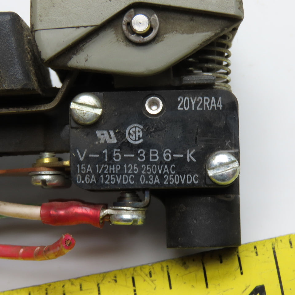 Omron V-15-3B6-K Dual Rocker Switch Assembly Pallet Jack