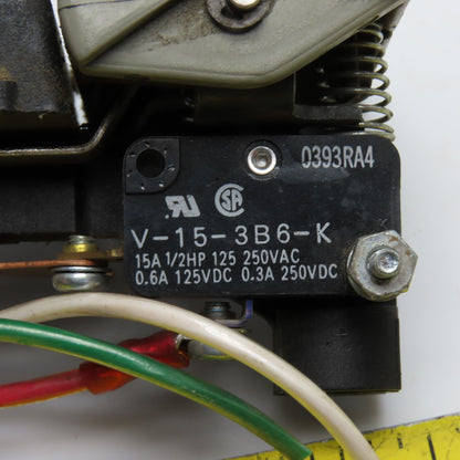 Omron V-15-3B6-K Dual Rocker Switch Assembly Pallet Jack