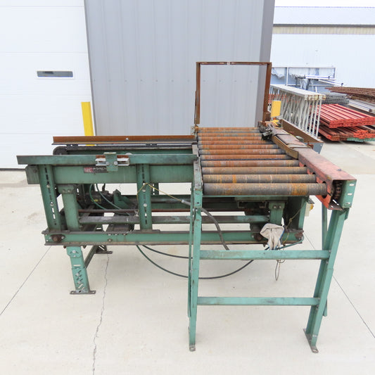 Roach 72"Lx25.5"BF Chain Drive Power Roller Transfer Conveyor 1/2HP 230/460V 3Ph