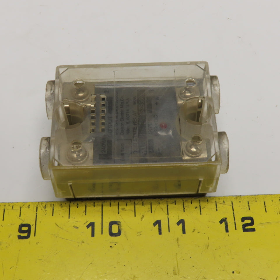 Dayton 5Z956 25A Solid State Relay 240VAC 3-32VDC