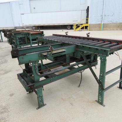 Roach 108"Lx26"BF Chain Drive Power Roller Transfer Conveyor 1/2HP 230/460V 3Ph