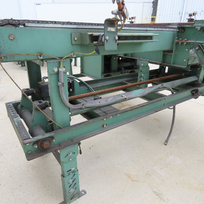 Roach 108"Lx26"BF Chain Drive Power Roller Transfer Conveyor 1/2HP 230/460V 3Ph