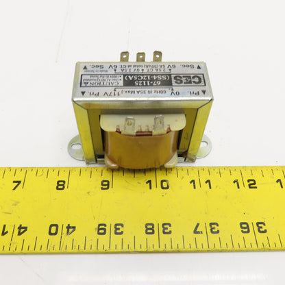 CES 67-1125 SS4-12C5A 30VA Power Transformer 117V Pri 6V/12V Sec