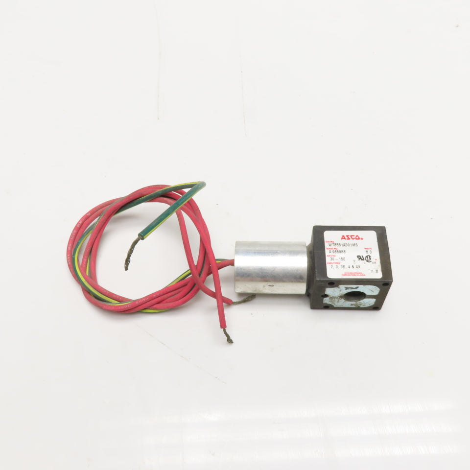 ASCO 266763-902 WT8551A001MS Solenoid Coil 120V 60Hz 110V 50Hz 6.3W