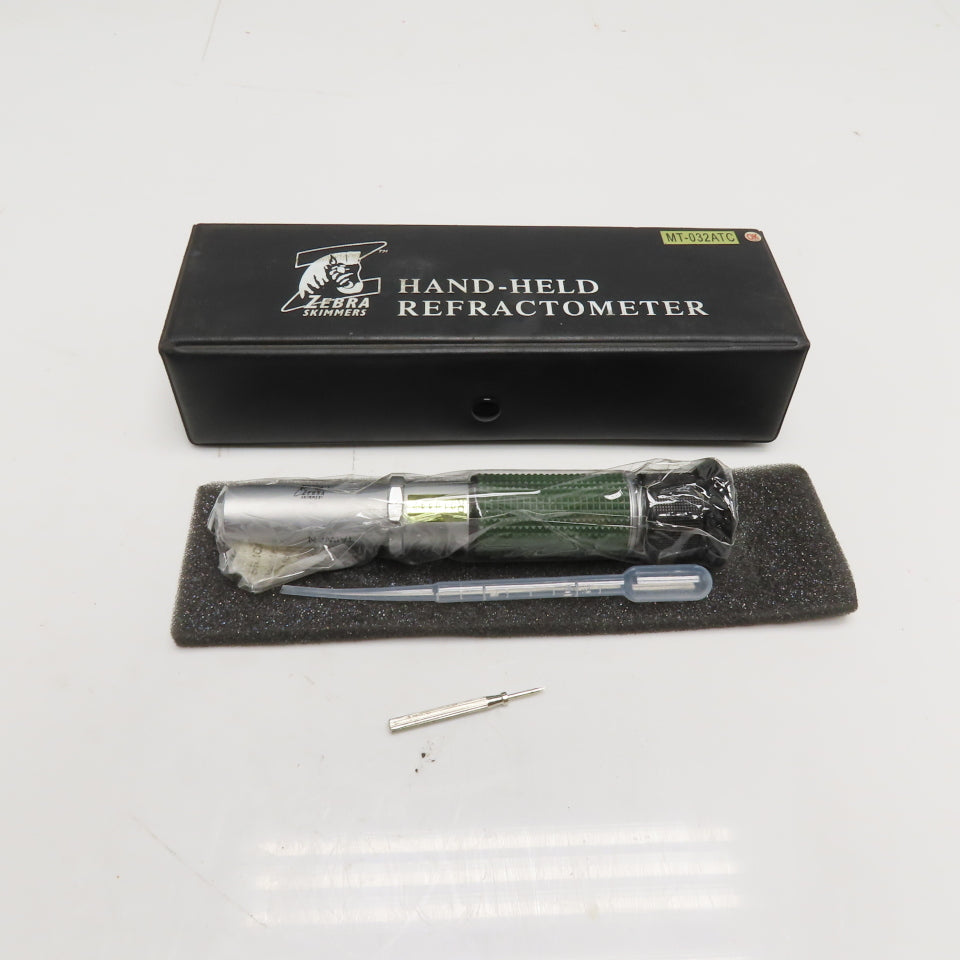 Zebra Skimmers MT-032ATC Hand-Held Refractometer 0-32% Brix