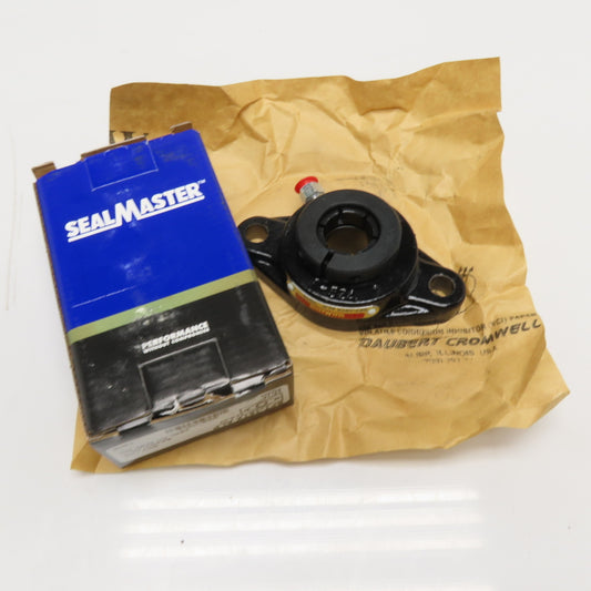 Sealmaster SFT-15TX ALP 15/16" 2-Bolt Flange Block Bearing Skwezloc
