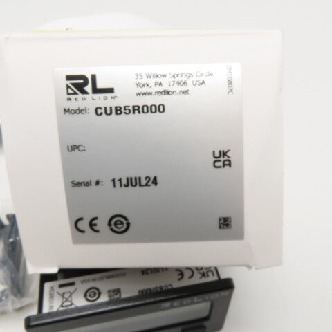 Red Lion CUB5R000 8-Digit Dual Counter and Rate Indicator 9-28VDC