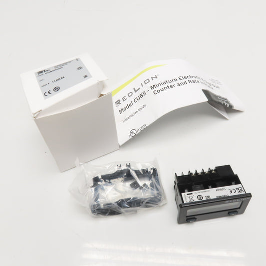 Red Lion CUB5R000 8-Digit Dual Counter and Rate Indicator 9-28VDC