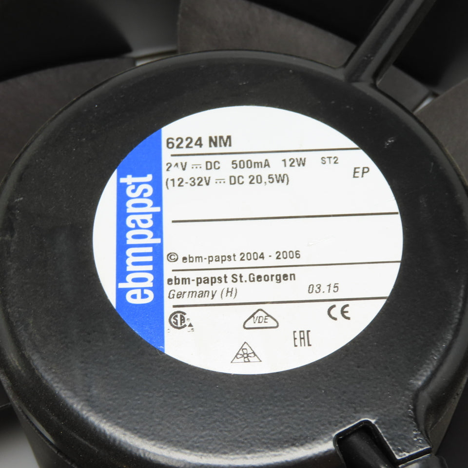 ebm-papst 6224 NM Axial Fan 24V DC 12W 500mA