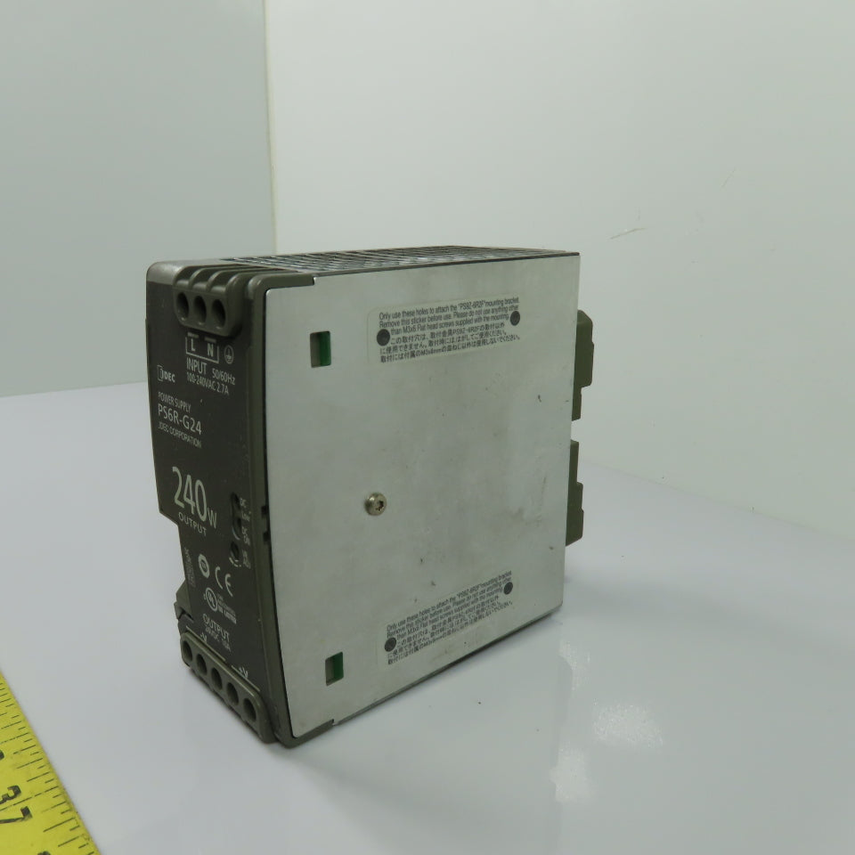IDEC PS6R-G24 240W DIN Rail Power Supply 24VDC 10A Output 100-240VAC Input