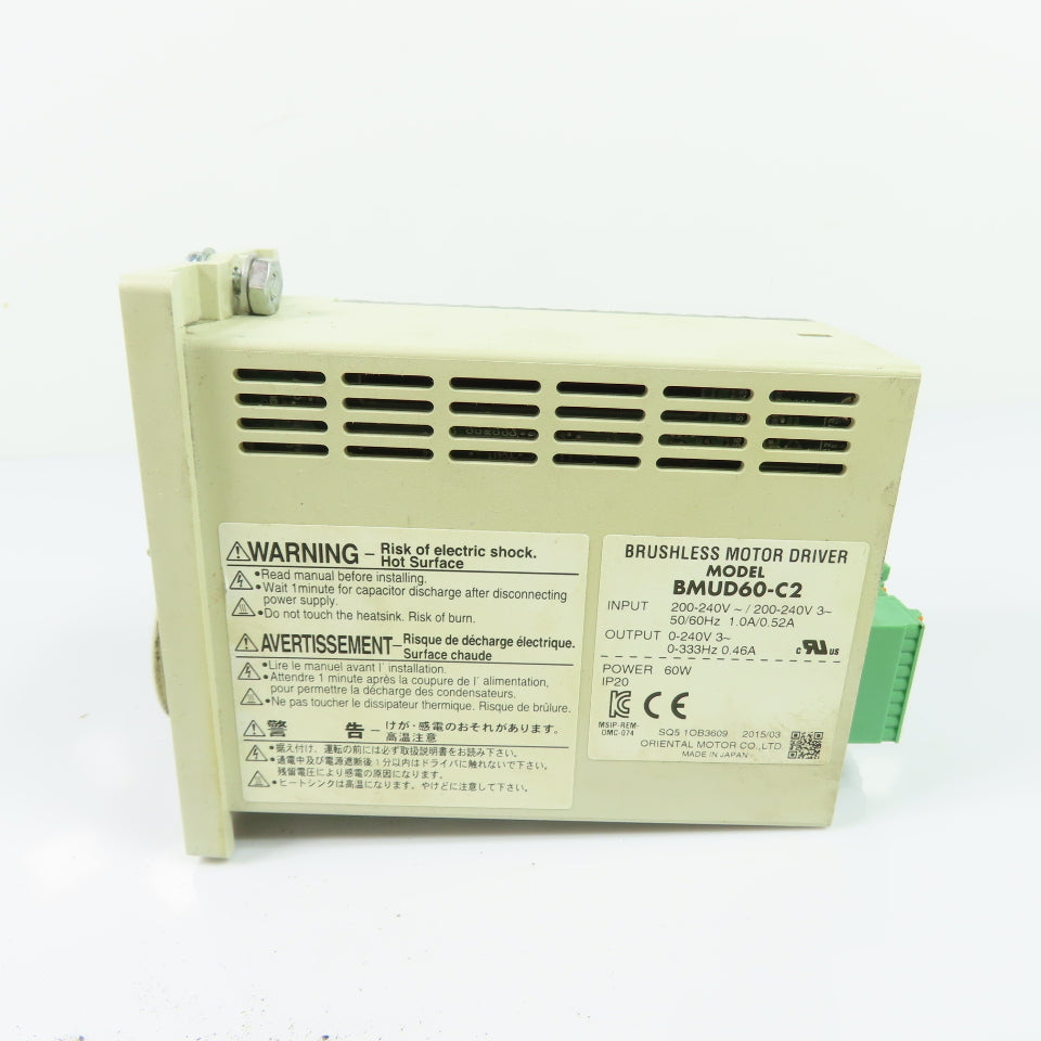 Oriental Motor BMUD60-C2 60W Brushless Motor Driver 200-240V