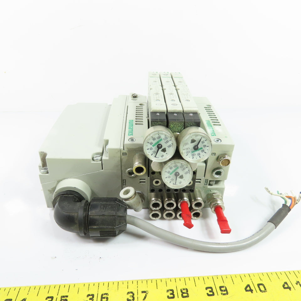 Numatics R501A2B10MA00F1 Solenoid Valve Manifold Assembly 24VDC 8bar 115PSIG
