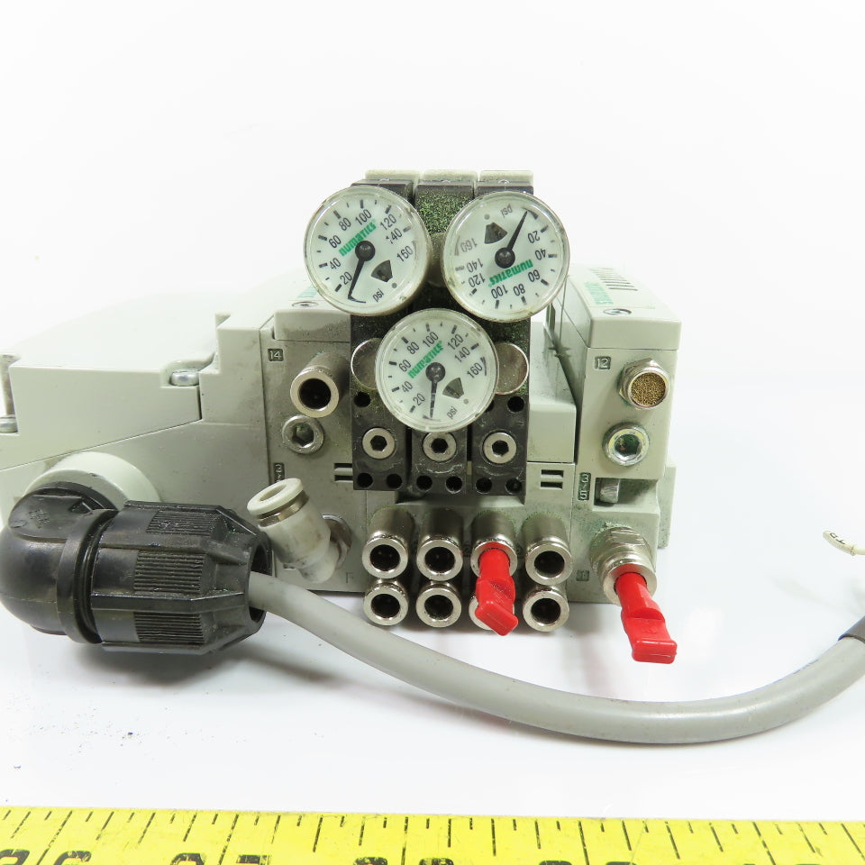 Numatics R501A2B10MA00F1 Solenoid Valve Manifold Assembly 24VDC 8bar 115PSIG