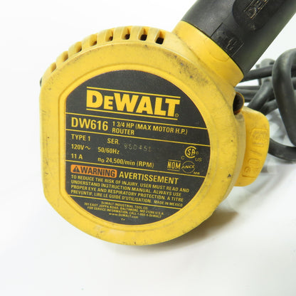 DEWALT DW616 1-3/4 HP Router Motor 120V 11A 24500 RPM