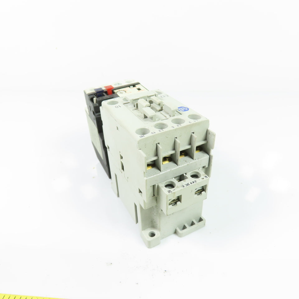 Allen-Bradley 100-C12E*10 3-Pole Contactor 24VDC W/YC9Z-RHU10A20P Overload Relay