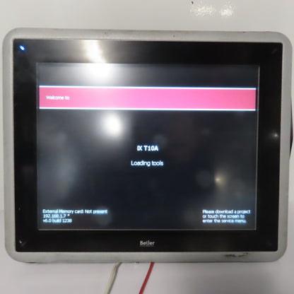 Beijer 630000302 iX T10A HMI Touchscreen Operator Panel 24VDC 0.4A WinCE 6.0