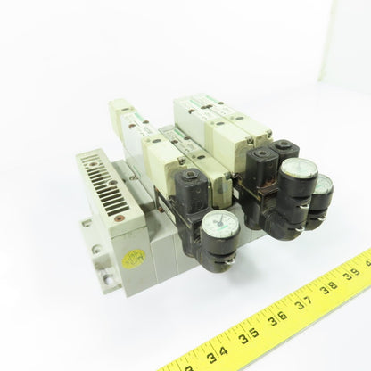 Numatics 051BA400M000061 5-Station Pneumatic Valve Manifold 24VDC 120 PSIG