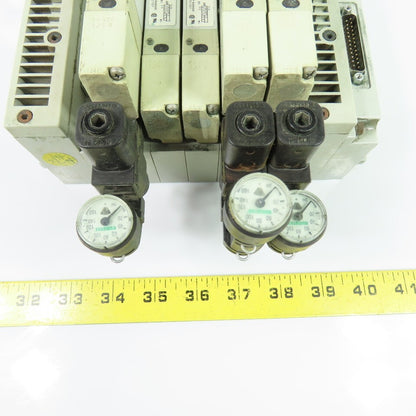 Numatics 051BA400M000061 5-Station Pneumatic Valve Manifold 24VDC 120 PSIG