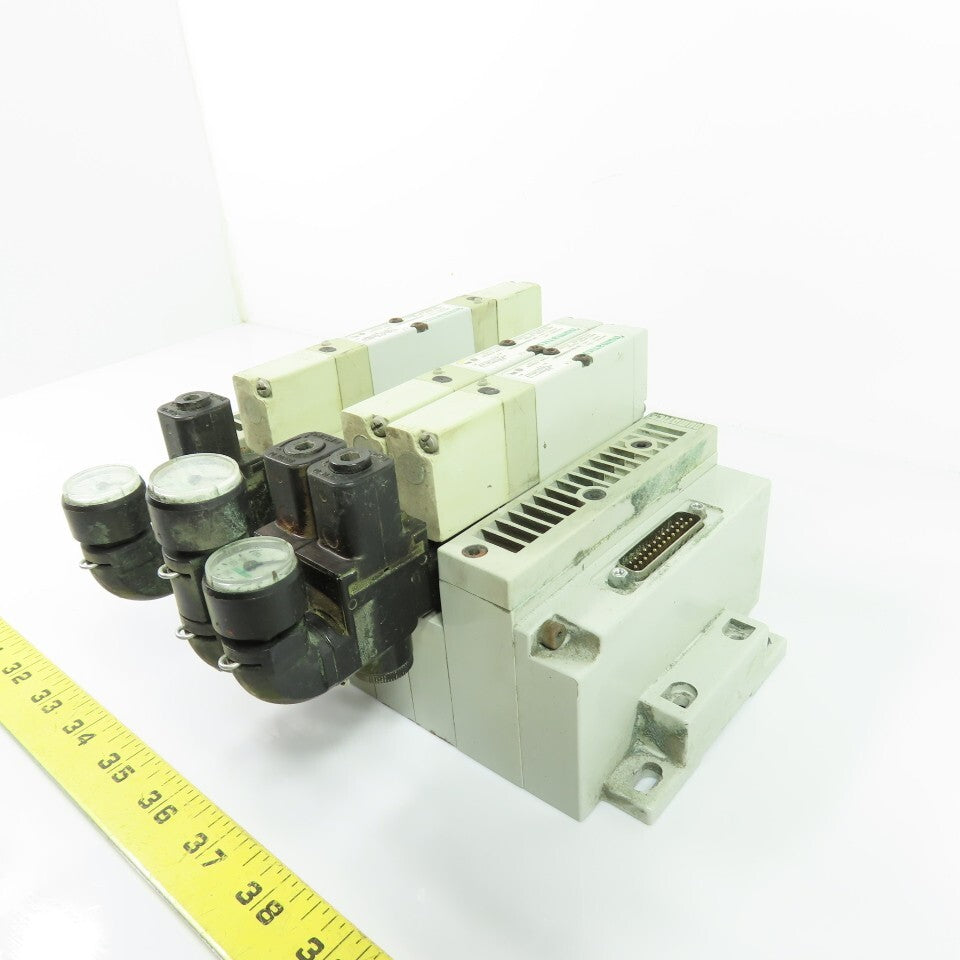 Numatics 051BA400M000061 5-Station Pneumatic Valve Manifold 24VDC 120 PSIG