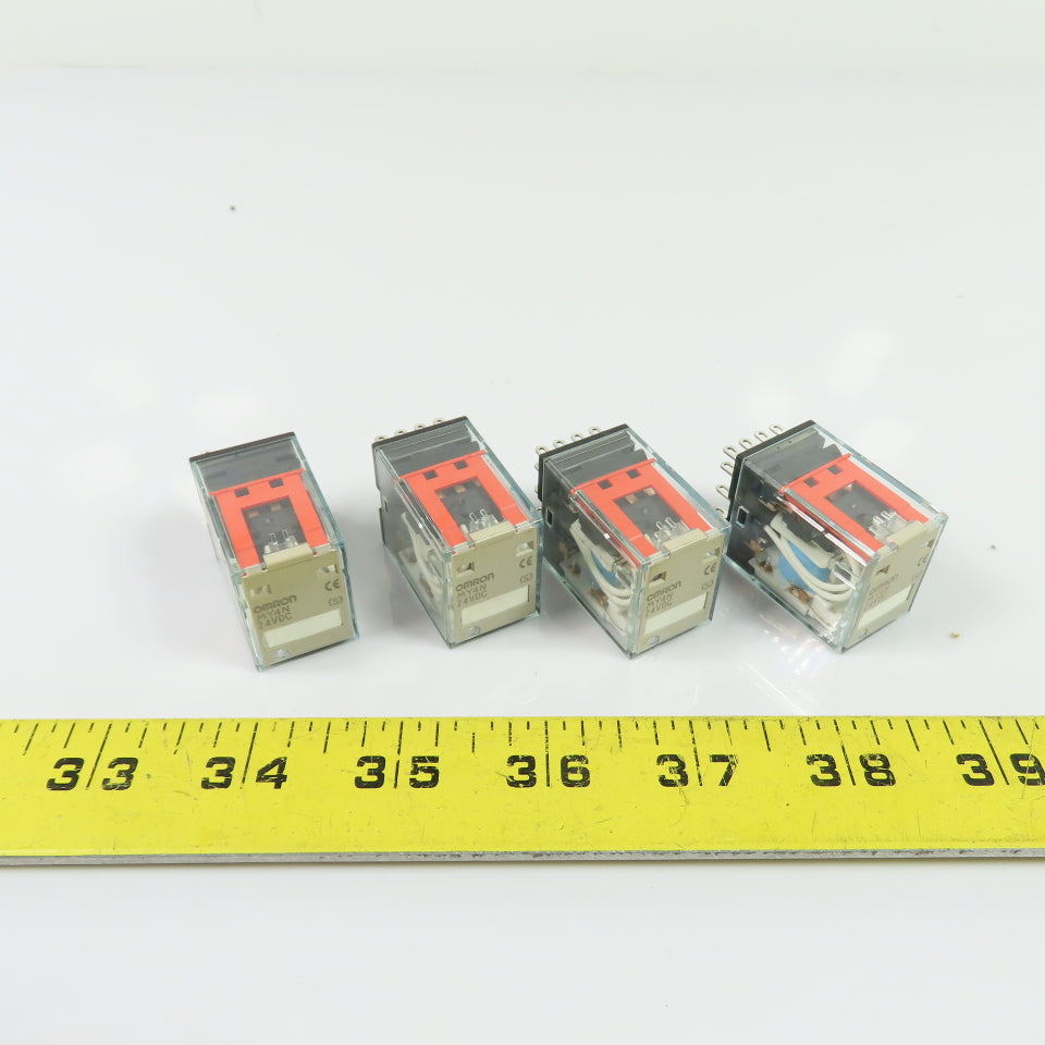 OMRON MY4N 24VDC 4PDT General Purpose Relays Lot of 4