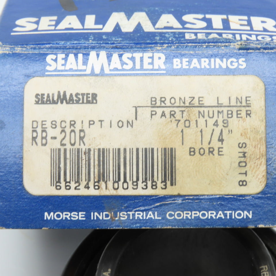 Sealmaster 701149 RB-20R Bronze Line Ball Bearing 1-1/4" Bore