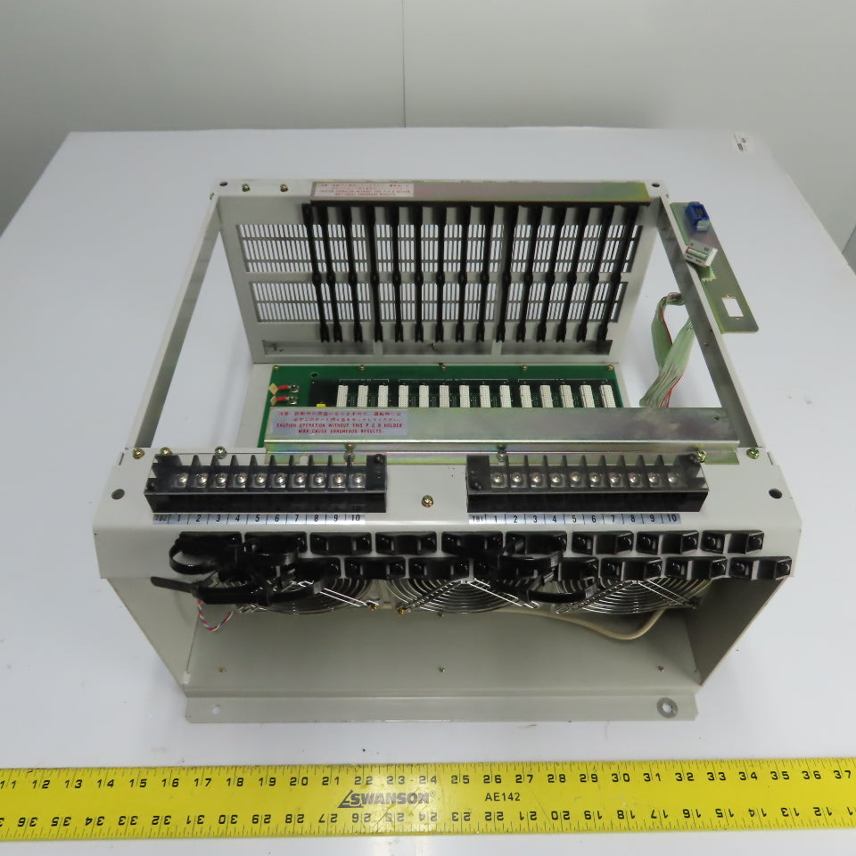 Mitsubishi UF701B MELDAS-YT2B CNC Control Unit Slot Chassis W/ Backplane