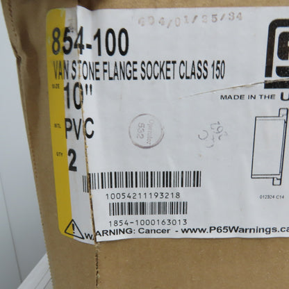Spears 854-100 10" PVC Van Stone Flange Socket Class 150
