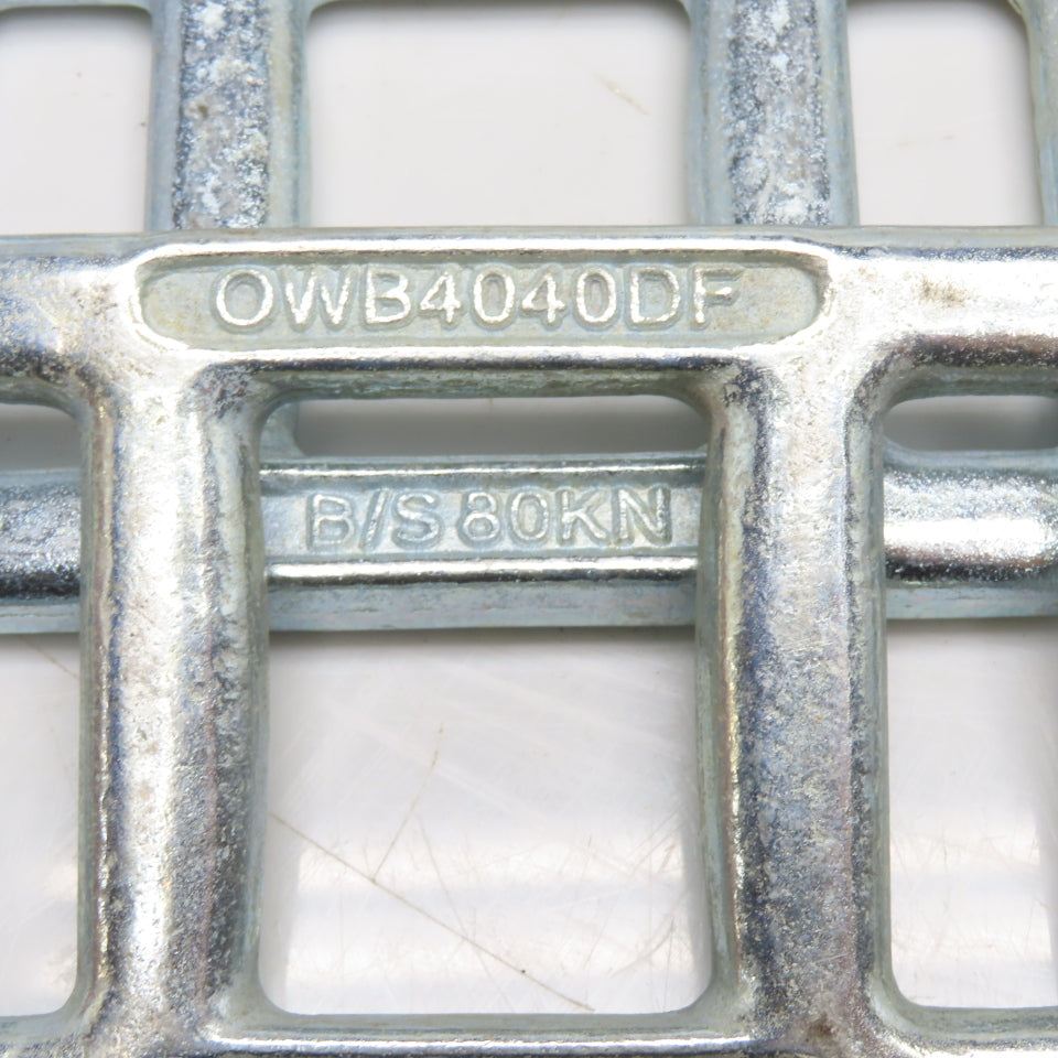 OWB4040DF Double Ladder Lock Lashing Strap Buckles 80kN Lot Of 2