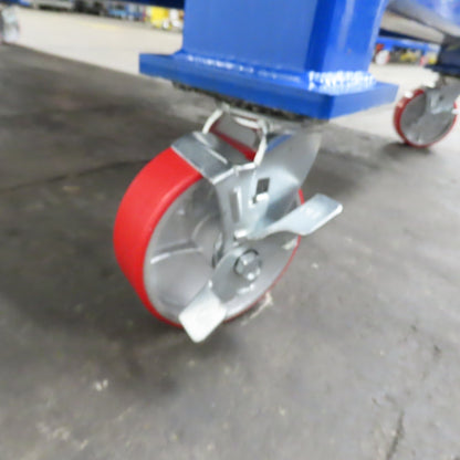 NEW 96"x 48"x 34"H - 1" Top Steel Top Rolling Work Bench Welding Table W/Shelf