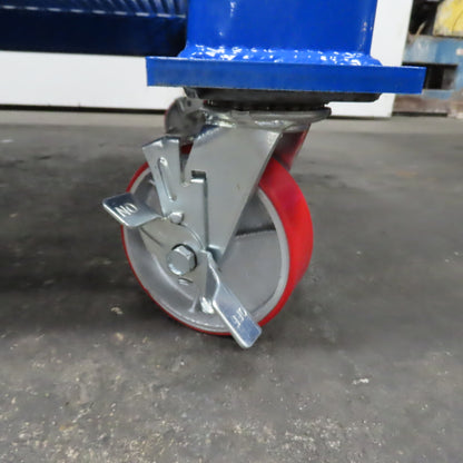 NEW 96"x 48"x 34"H - 1" Top Steel Top Rolling Work Bench Welding Table W/Shelf
