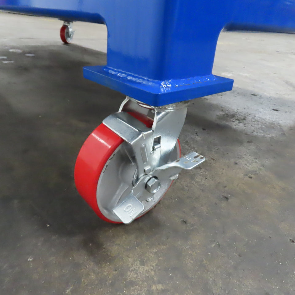NEW 96"x 48"x 34"H - 3/4" Top Steel Top Rolling Work Bench Welding Table W/Shelf