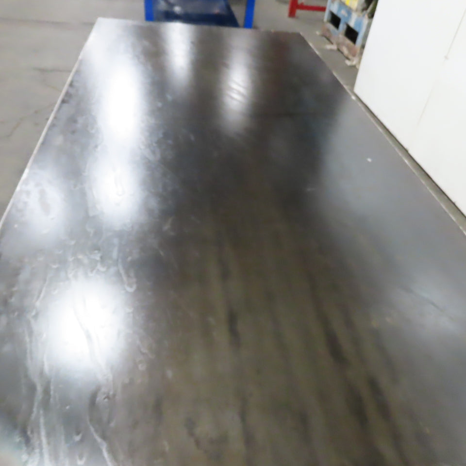 NEW 96"x 48"x 34"H - 3/4" Top Steel Top Rolling Work Bench Welding Table W/Shelf