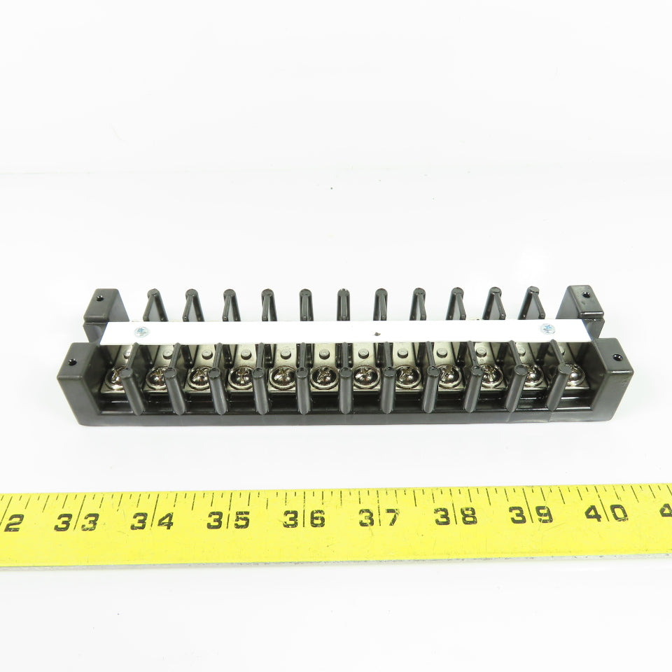 Marathon 1512 STD 75A Lugged Wire Terminal Block 600V 12-Pole