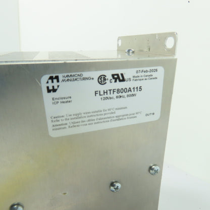 Hammond FLHTF800A115 Enclosure ICP Heater 120Vac 800W