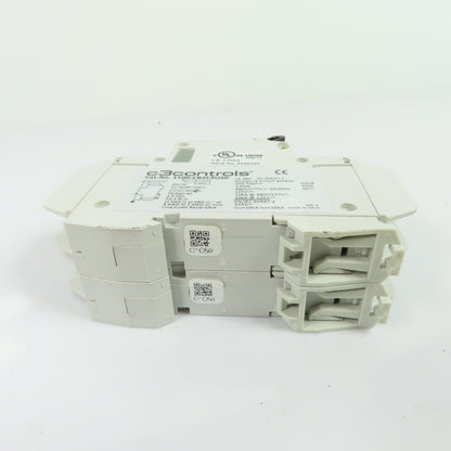 c3controls 1100-CB2C2U50 50A 2-Pole Miniature Circuit Breaker 480Y/277VAC 125VDC