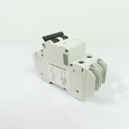 c3controls 1100-CB2C2U50 50A 2-Pole Miniature Circuit Breaker 480Y/277VAC 125VDC