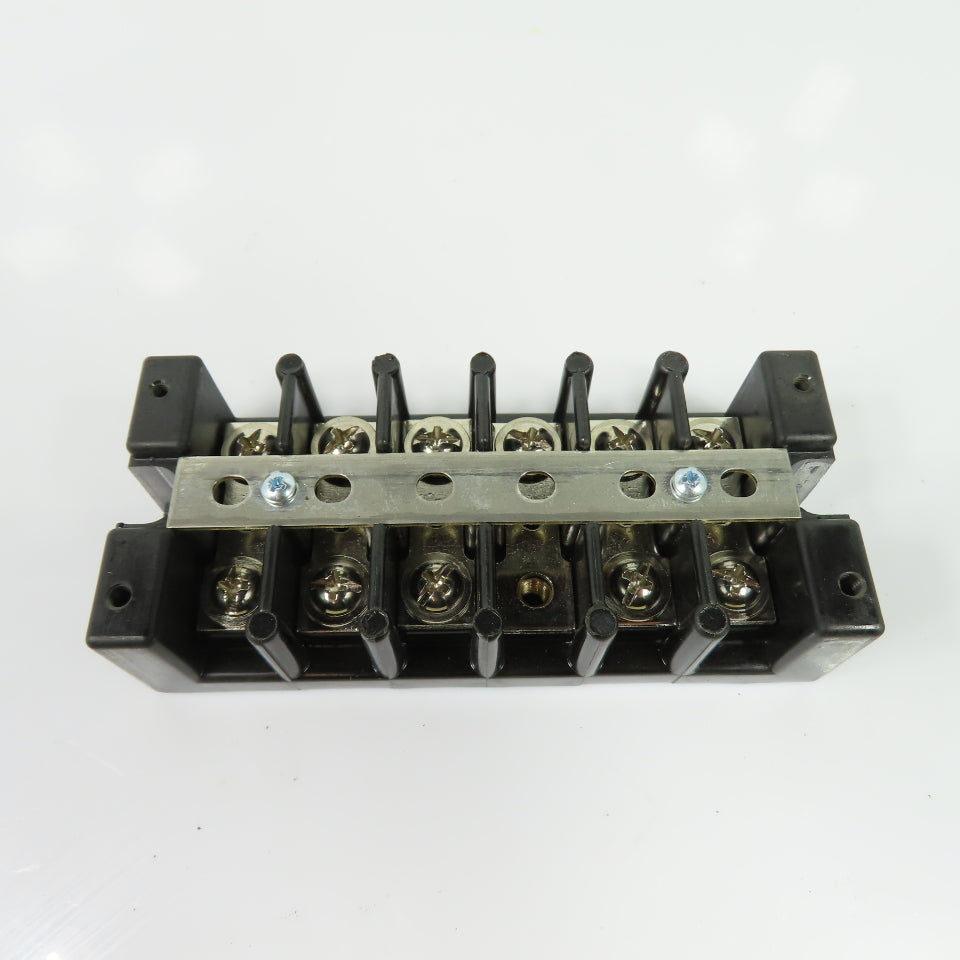 Marathon 1506 SC 6-Pole Terminal Block 75A 600V with Shorting Bar