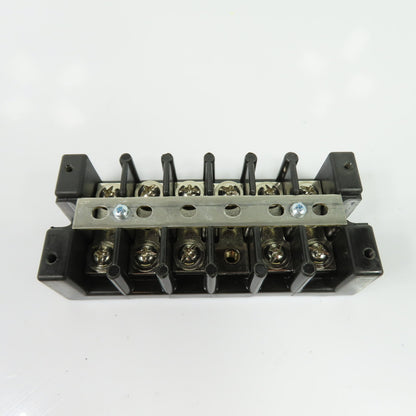 Marathon 1506 SC 6-Pole Terminal Block 75A 600V with Shorting Bar