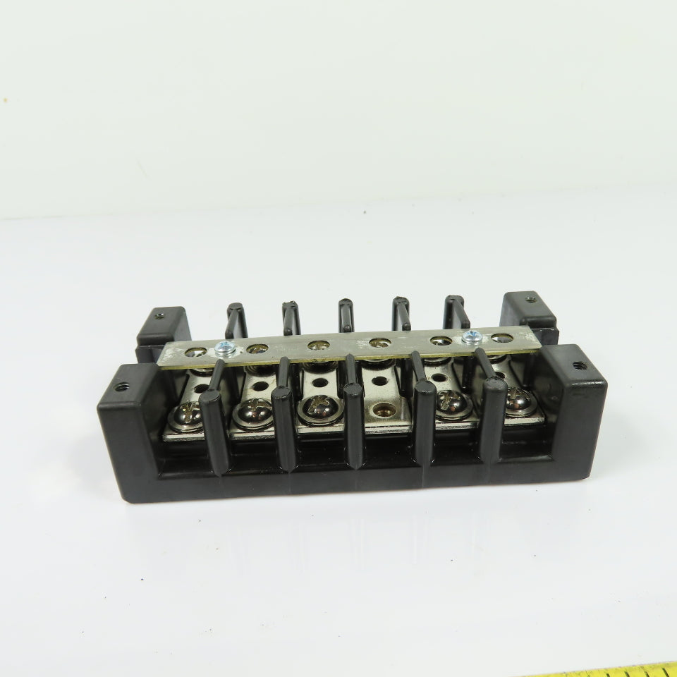Marathon 1506 SC 6-Pole Terminal Block 75A 600V with Shorting Bar