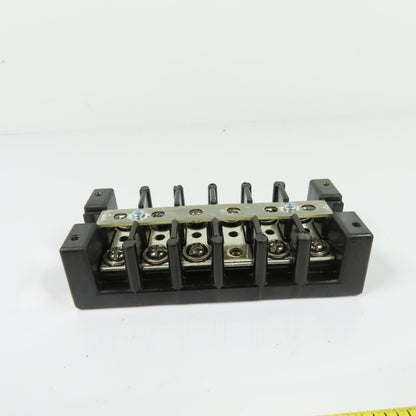 Marathon 1506 SC 6-Pole Terminal Block 75A 600V with Shorting Bar