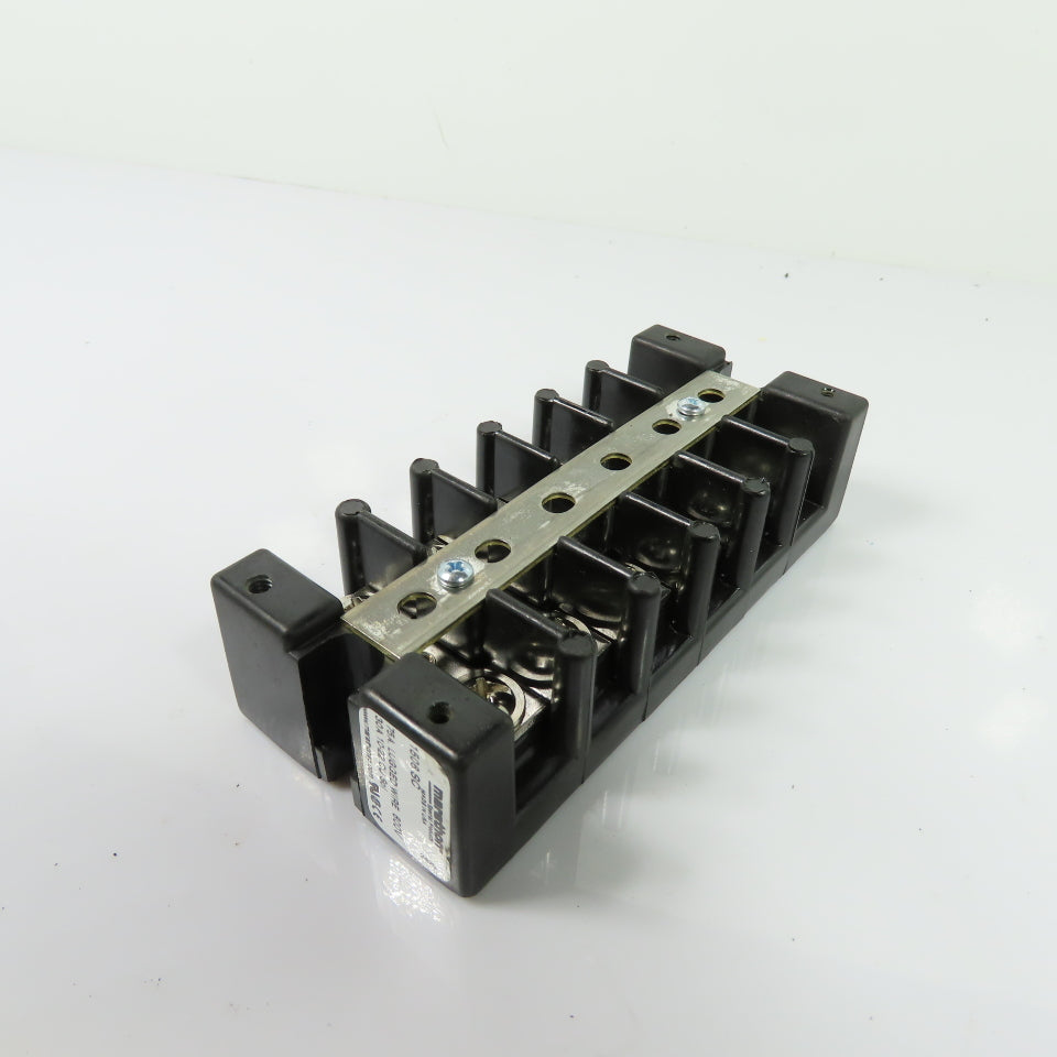 Marathon 1506 SC 6-Pole Terminal Block 75A 600V with Shorting Bar
