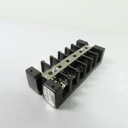 Marathon 1506 SC 6-Pole Terminal Block 75A 600V with Shorting Bar