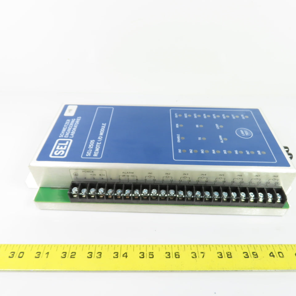 Schweitzer SEL-2505 Remote I/O Module 120/240VAC 125/250VDC 850nm Multimode