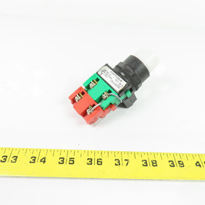 c3controls FVPTT120LW 120VAC Illuminated Push Button Switch White LED