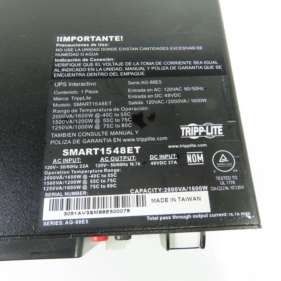 Tripp Lite SMART1548ET UPS Interactive Uninterruptible Power Supply