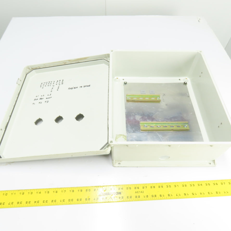 GE General Electric VJ1614HWPL2 16"x 14" x 6" Fiberglass Electrical Enclosure